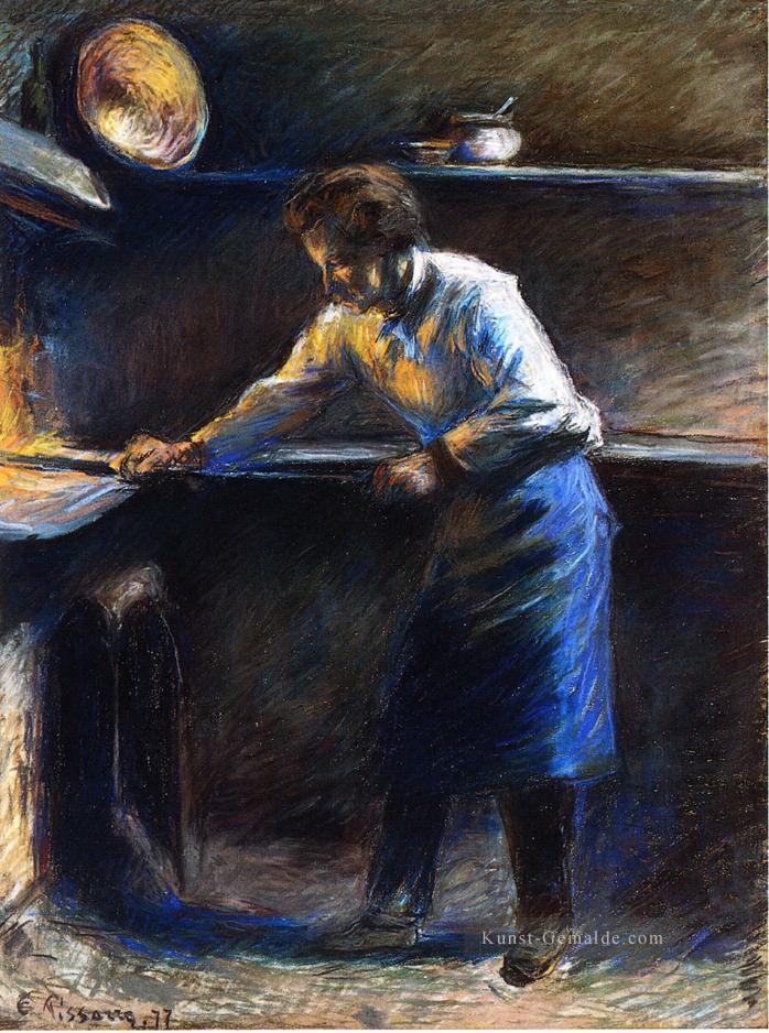 eugene murer an seinem Gebäck Ofen 1877 Camille Pissarro Ölgemälde